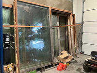 Houten gerecupereerd schuifraam - afbeelding 2 van  3