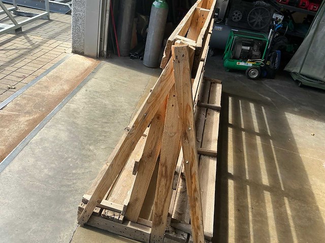 Houten glasbok (2x) - afbeelding 2 van  4