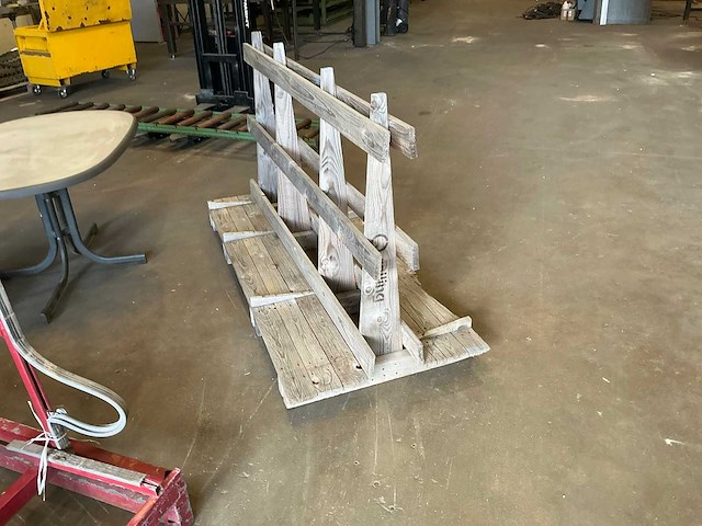 Houten glasbok (2x) - afbeelding 3 van  4