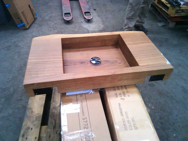 Houten gootsteen - afbeelding 2 van  4