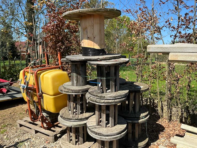 Houten haspel (12x) - afbeelding 1 van  2