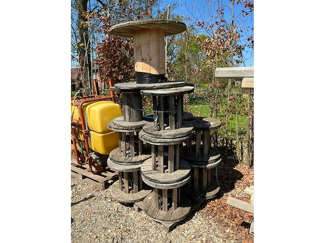 Houten haspel (12x) - afbeelding 2 van  2