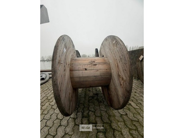 Houten haspel ø138 cm - afbeelding 1 van  2
