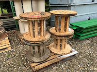 Houten haspel (3x) - afbeelding 1 van  4