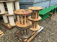 Houten haspel (3x) - afbeelding 2 van  4