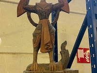 Houten hindu beeld - afbeelding 1 van  1