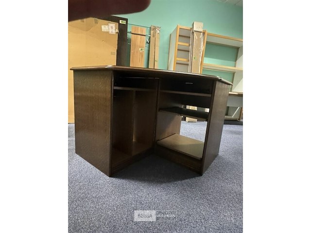 Houten hoekbureel - afbeelding 2 van  3