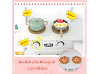 Houten hoekkeuken met verlichting en geluid, wit - afbeelding 2 van  6