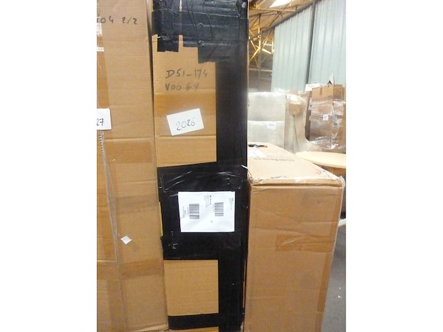 Houten hok voor grote konijnen, buitenverblijf met afsluitbare deuren - grijs - afbeelding 7 van  7