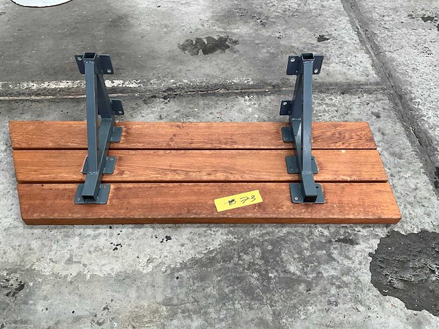 Houten houten zitbank - afbeelding 4 van  5
