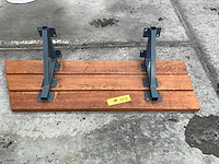 Houten houten zitbank - afbeelding 4 van  5