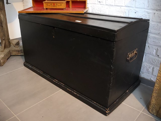 Houten hutkoffer - afbeelding 2 van  3