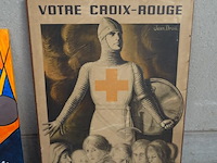 Houten kader votre croix-rouge - afbeelding 1 van  4