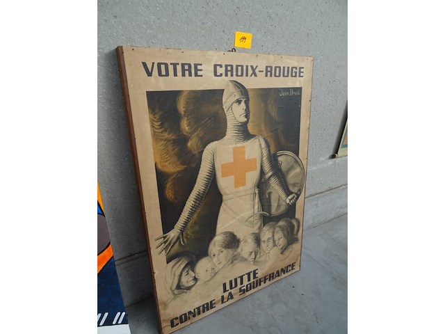 Houten kader votre croix-rouge - afbeelding 2 van  4