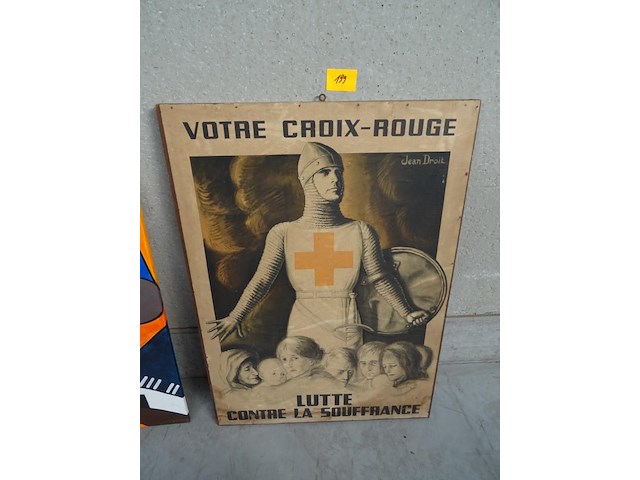 Houten kader votre croix-rouge - afbeelding 4 van  4