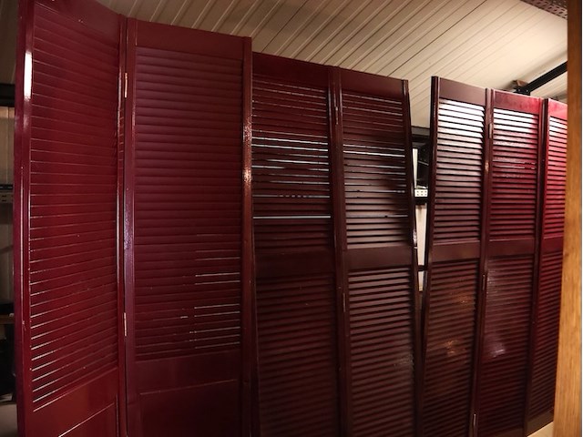 Houten kamerscherm (x4) - afbeelding 1 van  6