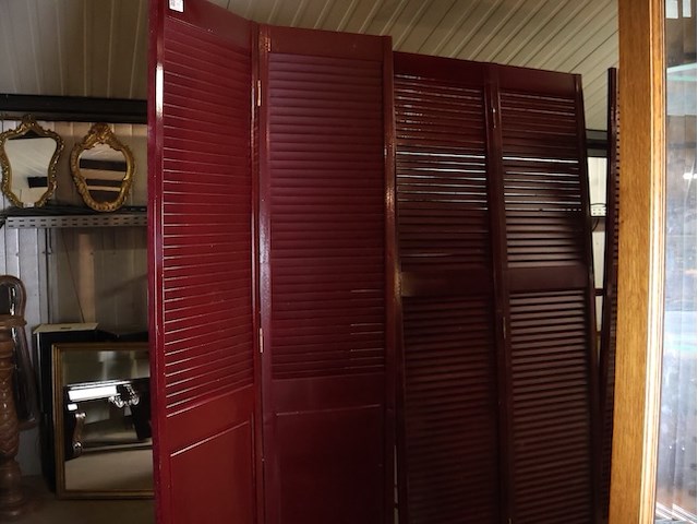 Houten kamerscherm (x4) - afbeelding 2 van  6