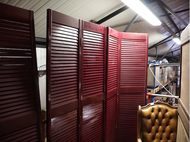 Houten kamerscherm (x4) - afbeelding 3 van  6