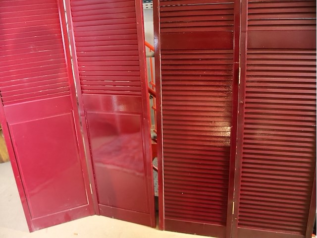 Houten kamerscherm (x4) - afbeelding 5 van  6