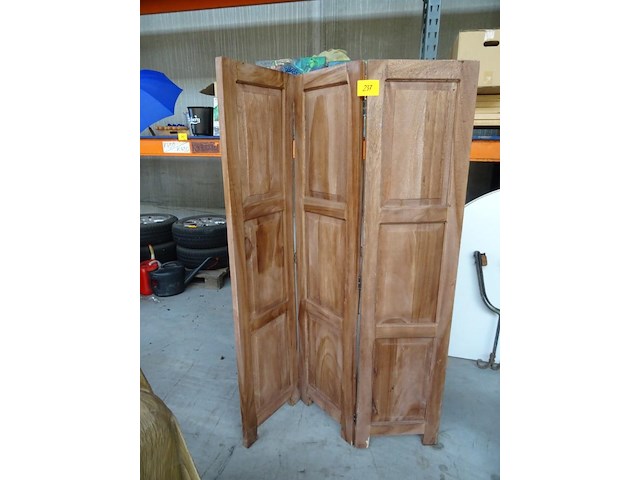 Houten kamerscherm - afbeelding 1 van  2