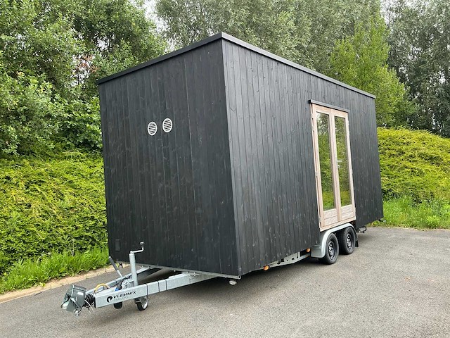 Houten kantoorunit op aanhanger - afbeelding 1 van  29