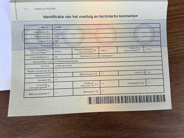 Houten kantoorunit op aanhanger - afbeelding 1 van  1