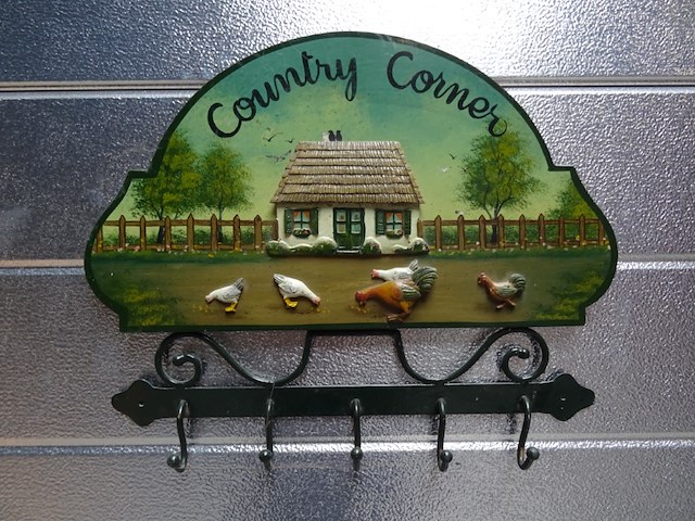 Houten kapstok country corner - afbeelding 1 van  1