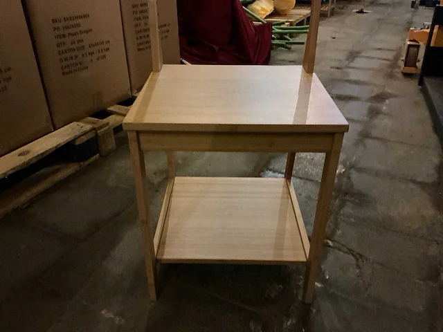 Houten kapstokstoelen met zitbank en schoenenplank (17x) - afbeelding 3 van  3
