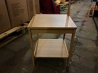 Houten kapstokstoelen met zitbank en schoenenplank (17x) - afbeelding 3 van  3