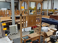 Houten kaptafel + kapstokmeubel - afbeelding 3 van  3