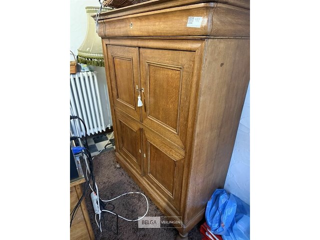 Houten kast b118xh154xd54 cm - afbeelding 1 van  2