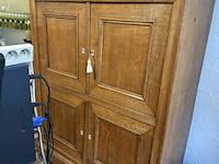 Houten kast b118xh154xd54 cm - afbeelding 2 van  2