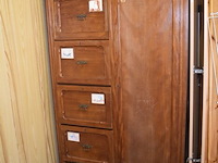 Houten kast met siertegels, 6 lades en 1 deur - afbeelding 1 van  5