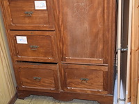 Houten kast met siertegels, 6 lades en 1 deur - afbeelding 4 van  5