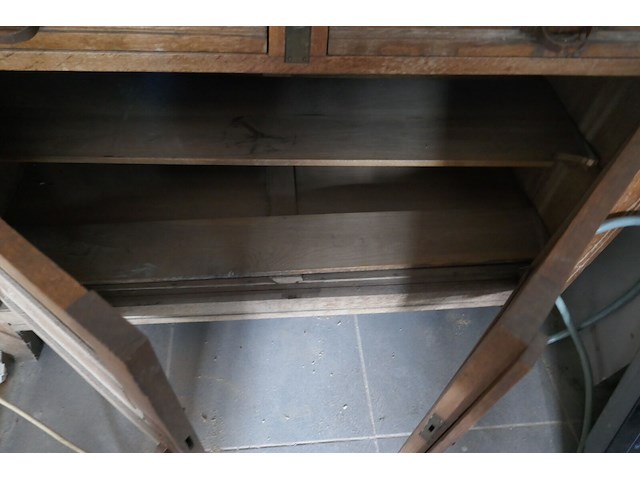 Houten kast met spiegel - afbeelding 3 van  3
