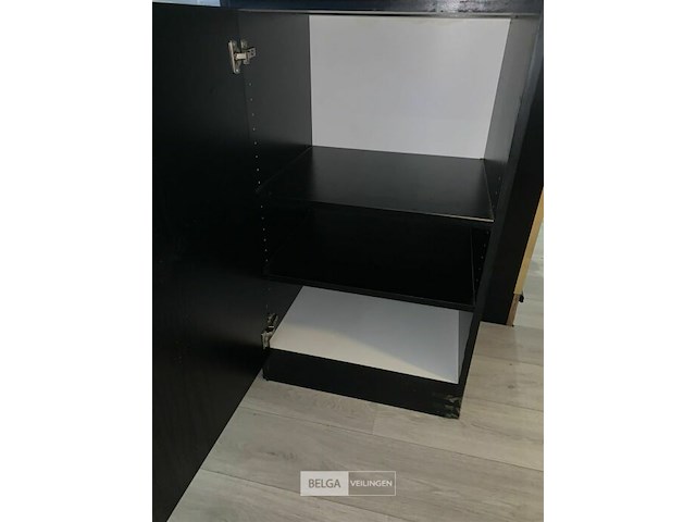 Houten kastje met marmeren blad - afbeelding 2 van  2