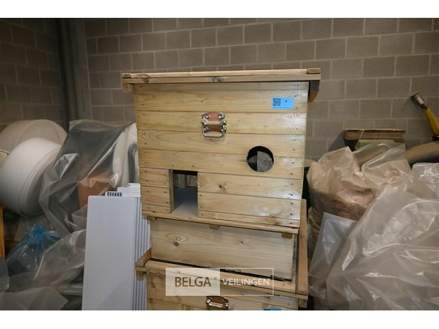 Houten kattenhuis - afbeelding 2 van  7