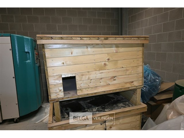 Houten kattenhuis - afbeelding 4 van  7