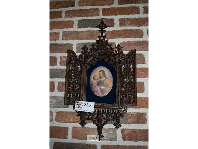 Houten kerkelijke wanddeco - afbeelding 3 van  4