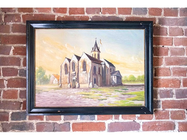 Houten kerkje' sint-tillo-kerk izegem - afbeelding 1 van  1