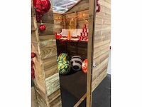 Houten kerstchalet - 3x2m - afbeelding 1 van  10