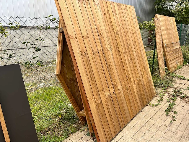 Houten kerstchalet - 3x2m - afbeelding 10 van  10