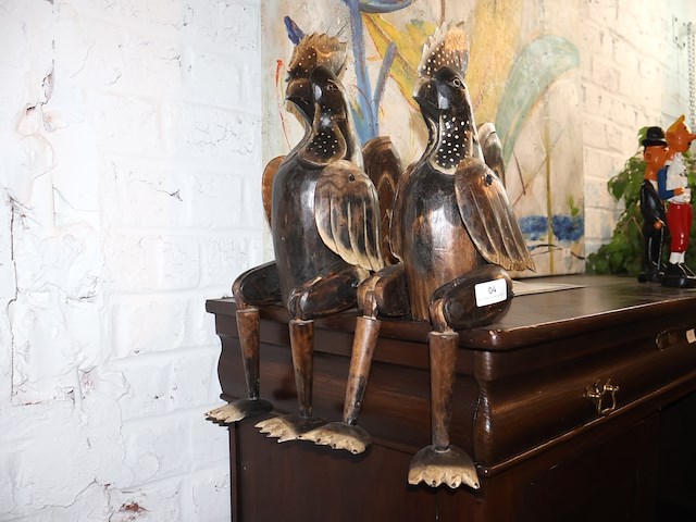 Houten kip (x2) - afbeelding 1 van  4