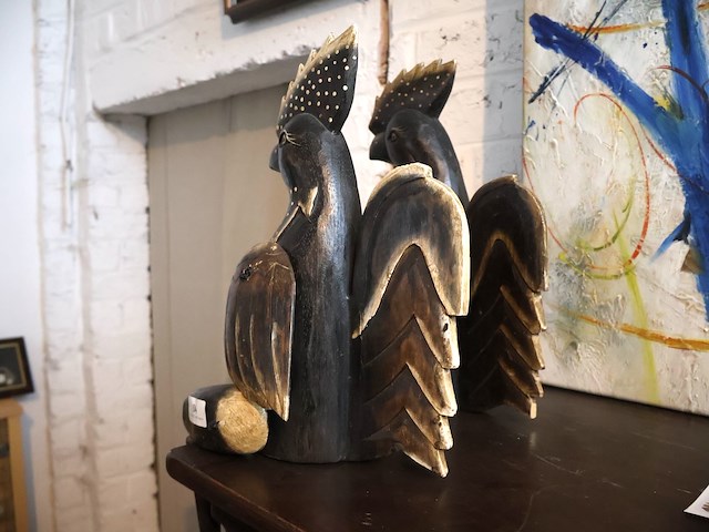 Houten kip (x2) - afbeelding 4 van  4