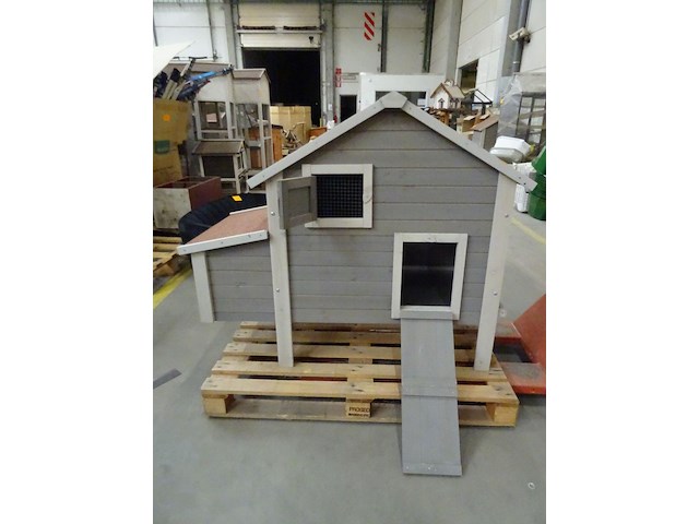 Houten kippenhok - afbeelding 2 van  5