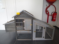 Houten kippenhok - afbeelding 1 van  4