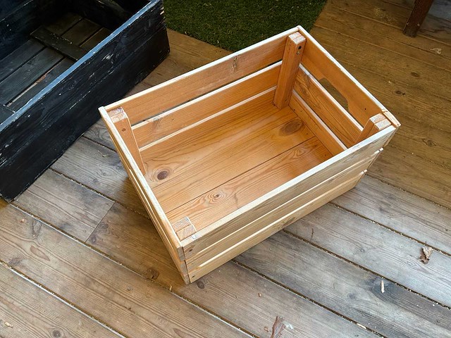 Houten kist (9x) + krijtbord (6x) - afbeelding 3 van  7
