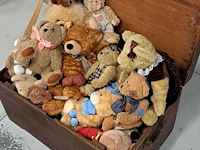 Houten kist met beren - afbeelding 1 van  2