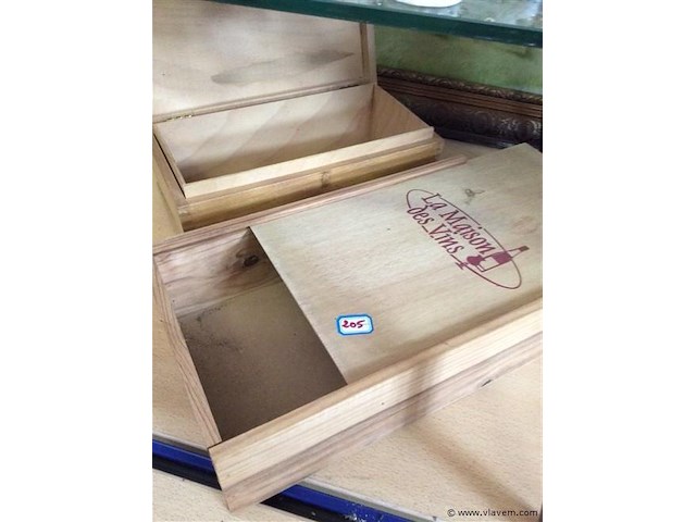 Houten kistjes 2stuks - afbeelding 1 van  1