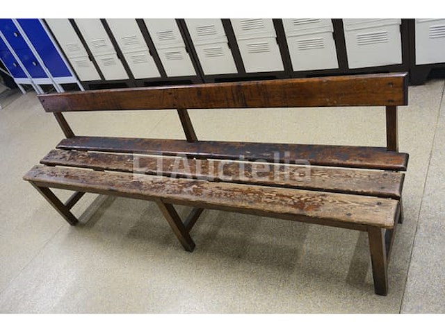 Houten kleedkamerbank - afbeelding 1 van  5